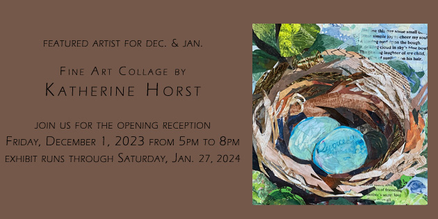 Spaces and Faces – Fine Art Collage by Katherine Horst